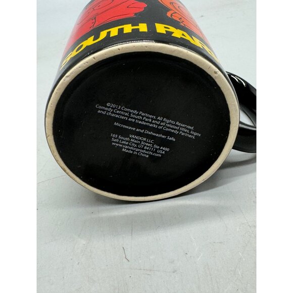 South Park Ceramic Mug Black & Featuring Characters Kyle Stan Kenny Cartman READ - Picture 5 of 5